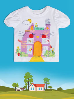 MINI KLUB - Baby Girls White Knit Top