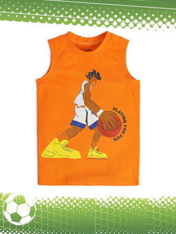 MINI KLUB - Kids Boys Orange Sando