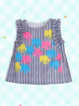 MINI KLUB - Kids Girls Multi Woven Top