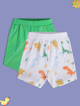 MINI KLUB - New Born and Baby Boys Multi Shorts (Pack of 2)