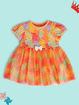 MINI KLUB - New Born and Baby Girls Orange Body Suit