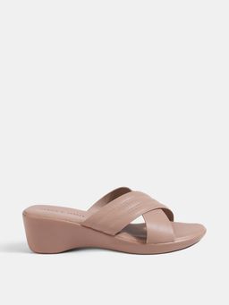 Lemon & Pepper - Nude Wedge Heels