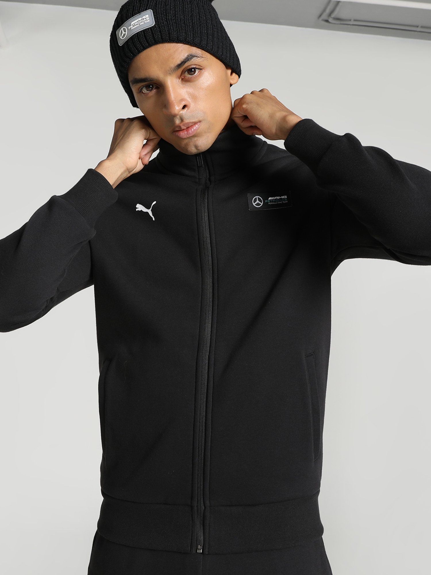 Buy Puma Mercedes AMG Petronas F1 Essentials Men Black Knitted