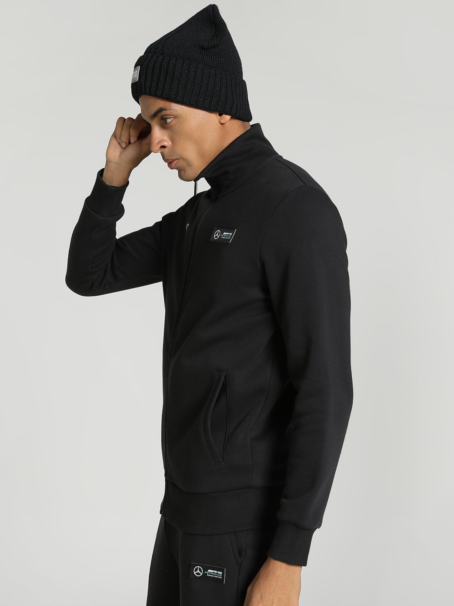 Buy Puma Mercedes AMG Petronas F1 Essentials Men Black Knitted