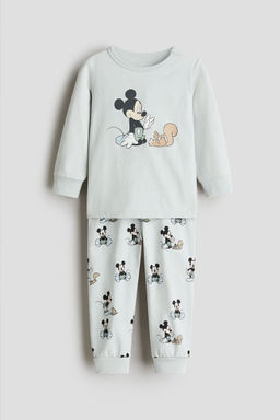 H&M - Boys Turquoise Printed Cotton Pyjamas