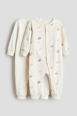 H&M - Boys 2-Pack Patterned Cotton Pyjamas