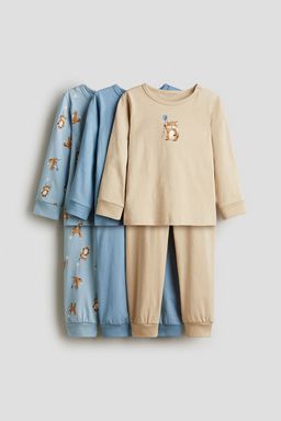 H&M - Boys 3-Pack Cotton Pyjamas
