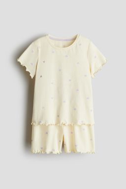 H&M - Girls Yellow Cotton Pyjamas
