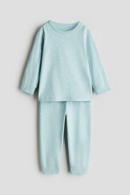 H&M - Boys Turquoise Printed Cotton Pyjamas