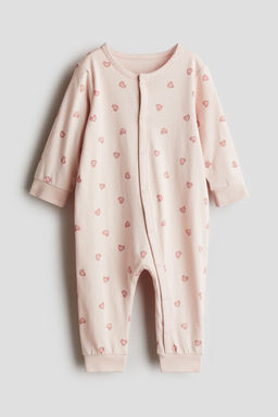 H&M - Boys Pink Patterned Sleepsuit