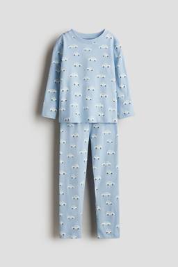 H&M - Boys Blue Patterned Jersey Pyjamas