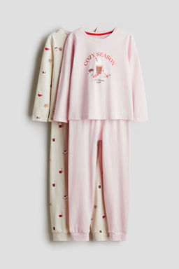 H&M - Girls 2-Pack Printed Cotton Pyjamas