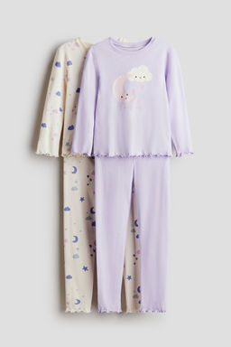 H&M - Girls 2-Pack Jersey Pyjamas