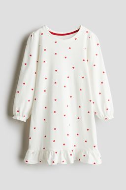 H&M - Girls White Flounce-Trimmed Nightdress