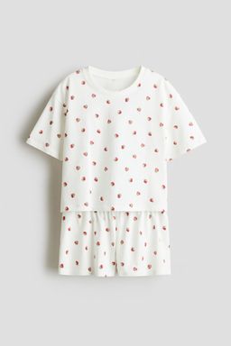 H&M - Girls White Cotton Pyjamas
