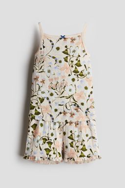 H&M - Girls Beige Printed Pointelle Pyjamas
