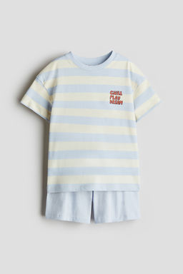 H&M - Boys Blue Printed Jersey Pyjamas