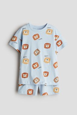 H&M - Boys Blue Printed Jersey Pyjamas