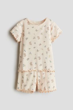 H&M - Girls Beige Printed Pyjamas