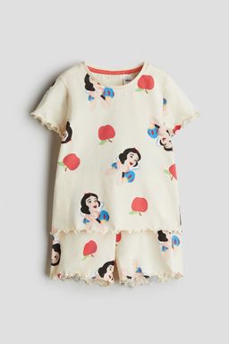 H&M - Girls Yellow Cotton Jersey Pyjamas
