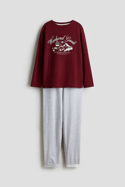 H&M - Boys Multi-Color Print-Motif Cotton Pyjamas