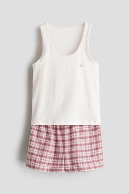 H&M - Girls Pink Cotton Pyjamas