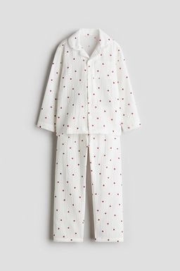 H&M - Girls Multi-Color Cotton Muslin Pyjamas