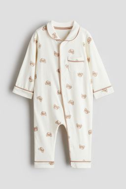 H&M - Boys Multi-Color Cotton Jersey Sleepsuit