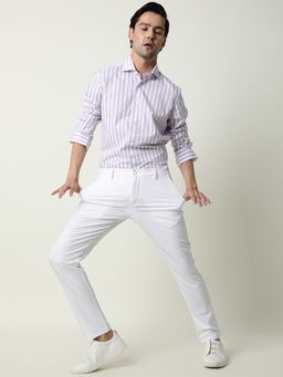 Rare Rabbit - White Casual Trousers