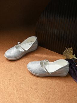 Stefens - Silver Casual Ballerinas for Girls