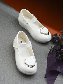 Stefens - White Casual Ballerinas for Girls