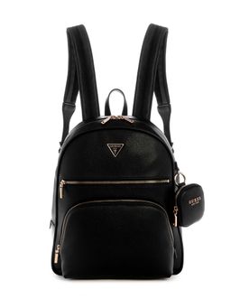 Guess - Black Solid Power Play Tech Backpack with Pouch (Set of 2) (L)