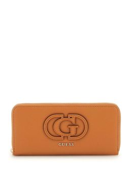 Guess - Cognac Solid Calebra Zip Around Wallet (L)