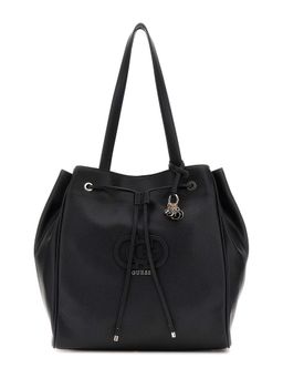 Guess - Black Solid Calebra Drawstring Shoulder Bag