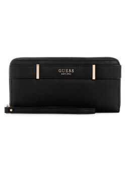 Guess - Black Solid Anadela Zip Around Wallet (L)