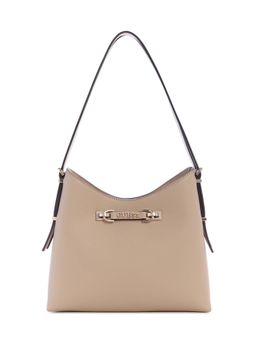 Guess - Simply Taupe Solid Lefia Shoulder Bag