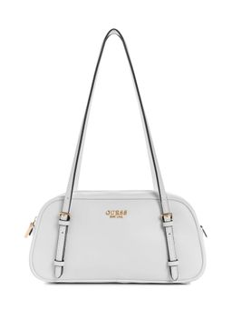 Guess - White Solid Cerelia Shoulder Bag