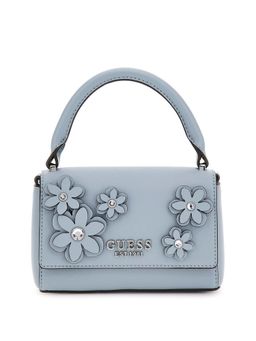 Guess - Slate Self Design Zaria Mini Top Zip Shoulder Bag