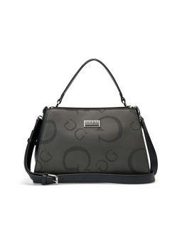 Guess - Charcoal Printed Averi Satchel Bag with Detachable Strap