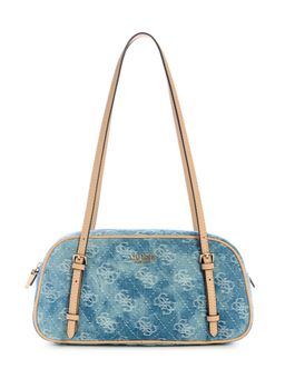 Guess - Denim Logo Printed Cerelia Shoulder Bag