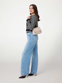 Guess - Almond Solid Eco Ali Convertible Flap Crossbody Bag