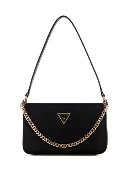 Guess - Black Solid Eco Gemma Mini Top Zip Shoulder Bag