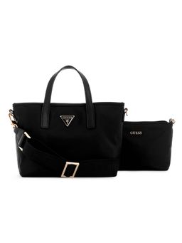 Guess - Black Solid Eco Gemma Mini Handbag with Pouch (Set of 2)