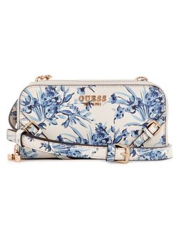 Guess - Floral Printed Bramina Organizer Crossbody Bag