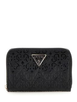 Guess - Black Textured Adelard Zip Around Wallet (M)