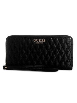 Guess - Black Textured Betula Zip Around Wallet (L)