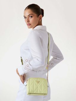 Guess - Citrine Solid Aldina Camera Crossbody Bag