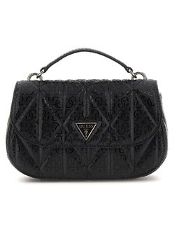 Guess - Black Solid Aldina Top Handle Crossbody Bag