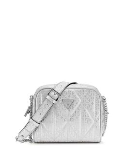 Guess - Silver Solid Aldina Camera Crossbody Bag