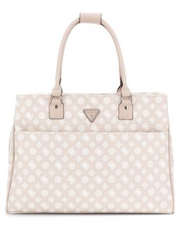Guess - Off White Printed Wilder Shopper Tote Bag